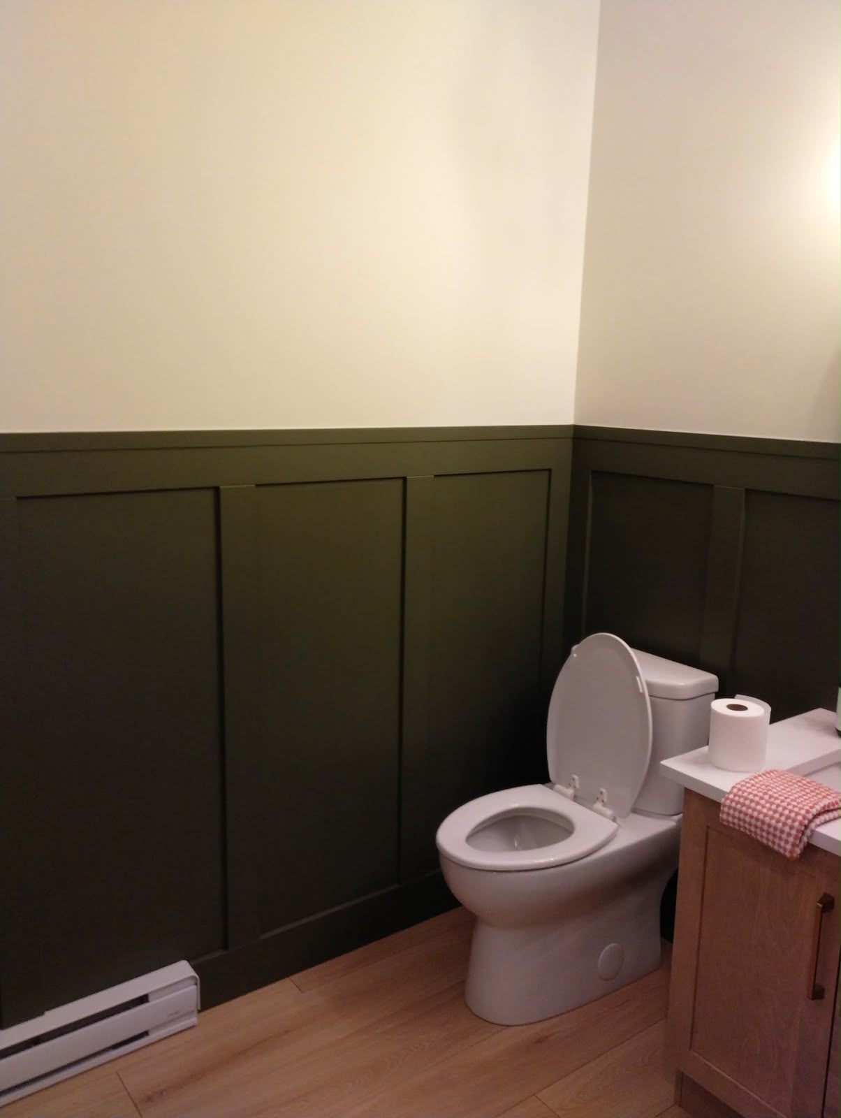 Custom bathroom wainscoting by StairTrim Design